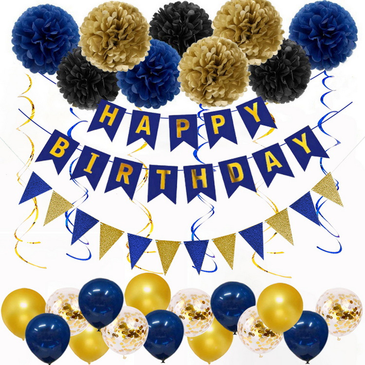 Conjunto de balões para decoração de festa de aniversário da Marinha